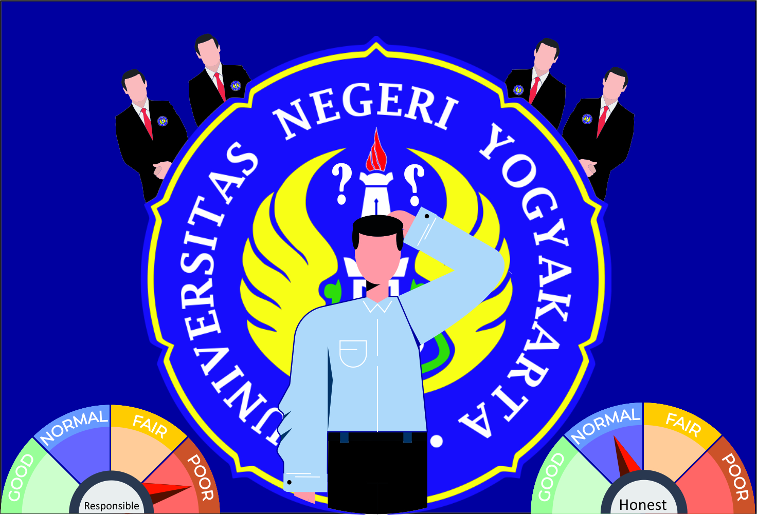 Ilustrasi Pilrek UNY oleh Muhammad Akhlal/EKSPRESI